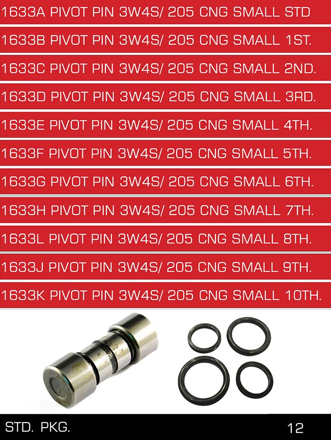 1633A-1633B-1633C-1633D-1633E-1633F-1633G-1633H-1633L1633J-1633K PIVOT PIN SMALL